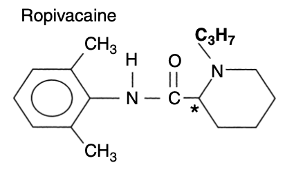 Ropivacaine chemical structure